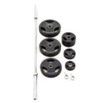 Olympic Bar with Collars and Disc Pack - 188kg Comprising